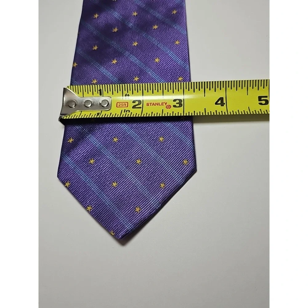 Brooks Brothers Men's Purple Necktie 100%‎ Silk Hand Made  in USA